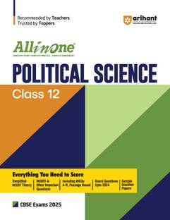 All In One Political Science Class 12th Based On Latest For CBSE Exams 2025| Mind map in each chapter| Clear & Concise Theory| Intext & Chapter Exercises| Sample Papers Paperback, Susmita Dhar|New Latest Edition For 2025-2026 2025 Edition