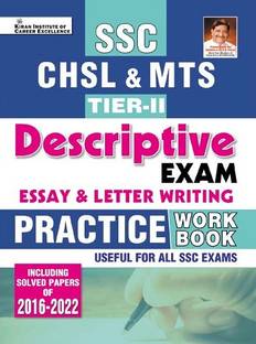 SSC CHSL and MTS Tier 2 Descriptive Exam Essay and Letter Writing Practice Work Book (English Medium)(3844)