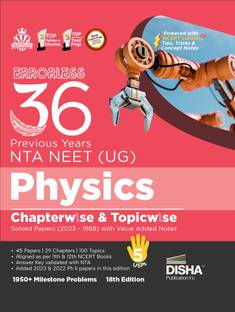 Errorless 36 Previous Years Nta Neet (Ug) Physics Chapter-Wise & Topic-Wise Solved Papers (2023 - 1988) with Value Added Notes Pyqs Question Bank