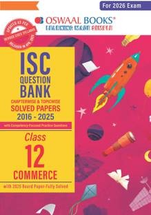 ISC Question Bank Chapter&Topicwise Solved Papers Class 12 Commerce For 2026 Exam