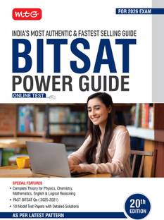 MTG BITSAT Power Guide with Previous Year Solved Papers (PYQs) Physics, Chemistry, Mathematics, English & Logical Reasoning Book | BITSAT Prep-Guide for 2026 Exam | 10 Model Test Papers with Detailed Solutions