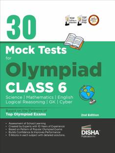 30 Mock Test Series for Olympiads Class 6 Science, Mathematics, English, Logical Reasoning, Gk/ Social & Cyber