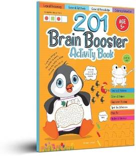 201 Brain Booster Activity Book - Fun Activities and Exercises for Children Tracing & Pattern, Colors & Shapes, Maze
