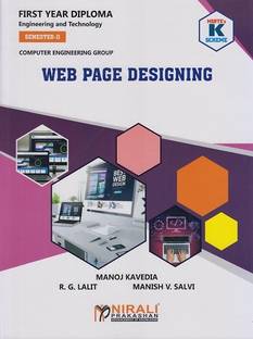 WEB PAGE DESIGNING (312004) (MSBTE K Scheme – Semester 2 – First Year Diploma Course In Artificial Intelligence, Artificial Intelligence and Machine Learning, Cloud Computing and Big Data, Computer Engineering, Computer Science and Engineering, Information Technology, Computer Hardware and Maintenance and Data Sciences - AI/AN/BD/CM/CO/CW/DS/HA/IF/IH)