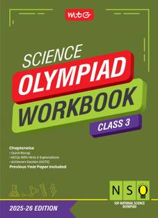 MTG National Science Olympiad (NSO) Workbook Class 3 - Chapterwise Quick Recap, Previous Year Solved Paper & Achievers Section - SOF Olympiad Books For 2025-26 Exam