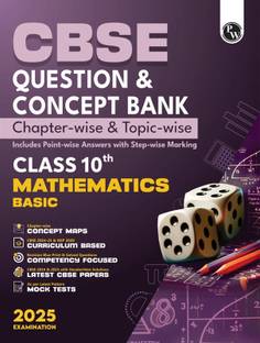 (Old Edition) PW CBSE Question and Concept Bank class 10th Math Basic For 2025 Board Exams Chapterwise and Topicwise | Including Solved Questions