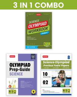 MTG Class-8 National Science Olympiad (NSO) Workbook, Prep-Guide & Previous Years Papers (PYQs) with Mock Test Paper (Set of 3 Books) - SOF Olympiad Books For 2025-26 Exam