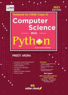 Computer Science with Python - 11 (Edition2023)  - CBSE class XI computer science with Python with 1 Disc