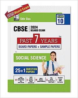 CBSE Class 10 Social Science Past 7 Years Board Papers and Sample Question Papers (2024 )