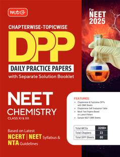 MTG Chapterwise Topicwise DPP NEET Chemistry (Daily Practice Papers) With Separate Solution Booklet | Mock Test Papers & OMR Sheet | Based on Latest NEET Exam 2025 Pattern