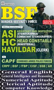 BSF ASI/HC Head Constable Ministerial /Havildar 2024-2025 CAPFs(CRPF,ITBP,CISF,SSB,AR) Set of 5 Books