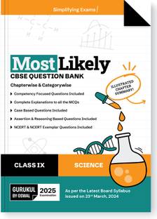 Gurukul By Oswal Science Most Likely CBSE Question Bank for Class 9 Exam 2025 - Chapterwise & Categorywise, New Paper Pattern (MCQs, Case, Assertion & Reasoning, NCERT & NCERT Exemplar Questions)