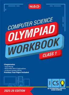 MTG International Computer Science Olympiad (ICSO) Workbook Class 1 - Chapterwise Quick Recap, MCQs & Previous Year Paper - SOF ICSO Olympiad Books For 2025-26 Exam
