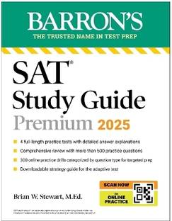 Digital SAT Study Guide Premium, 2025: 4 Practice Tests + Comprehensive Review + Online Practice