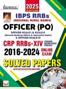 IBPS RRBs Officer PO CRP XIV 2016 To 2024 Solved Papers 2025 Edition (English Medium) (5437)