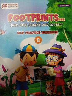 Footprints map practice workbook class 8