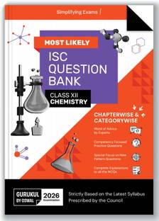 Isc Most Likely Question Bank for Class XII 2026 Examination : Chemistry (Edition1st)