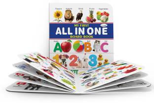 My First All in One Board Book (Waterproof, Dust-Resistant, Big Fonts,