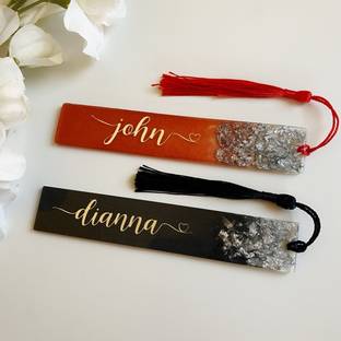 Styleensbysaakshi Personalised Resin Bookmark with name (Mention name in the address (John) Resin Bookmark