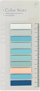 Adbee Sticky Note with Ruler Clear Self-Sticky Annotation, Waterproof Translucent Bookmark