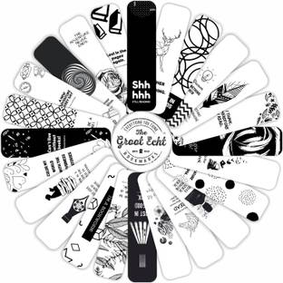 The Groot Echt Bookmarks for book lovers set of 24 pcs with Black & white specially designed theme (printed bookmark) Gift for readers Bookmark Bookmark