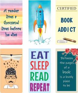 Sangra Fashion Magnetic Bookmarks Book Lovers Gift Gift for Readers Pack of 6 Bookmark Bookmark