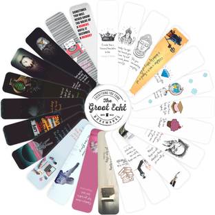 The Groot Echt TGE Bookmarks Set of 24 - Specially Designed for Book Paperback Bookmark (Specially Designed inspiration through,Unique "Quotes", Multi-color Bookmark Bookmark