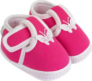 Neska Moda 3 To 12 Months Baby Girls & Baby Boys Soft Cotton Cute Butterfly Booties