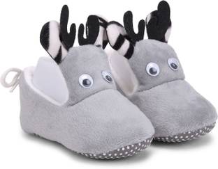 BOOT BOX Baby Boys & Girls 3 TO 12 Months Comfortable Soft Cotton Party Wear Booties Booties