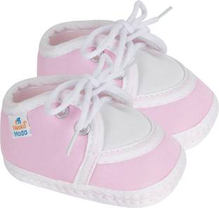 Neska Moda 0 To 6 Months Lace Newborn Soft Skin-Friendly Cotton Baby Booties