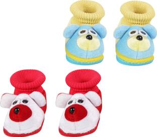 ASHISH TRADERS Baby booties/baby mittens/ elegent baby shoes/ high top baby booties/ baby boots Booties