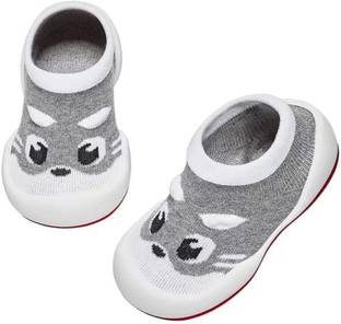 FAMWRAPZ Anti-Collision Lightweight Non-Slip Toddler Breathable Cotton Elastic Slip-ons Booties