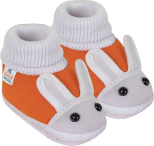 Neska Moda 3 To 12 Months Baby Boys & Baby Girls Cute Soft Cotton Pre-Walker Rabbit Face Booties