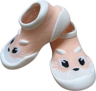 FAMWRAPZ Anti-Collision Lightweight Non-Slip Toddler Breathable Cotton Elastic Slip-ons Booties