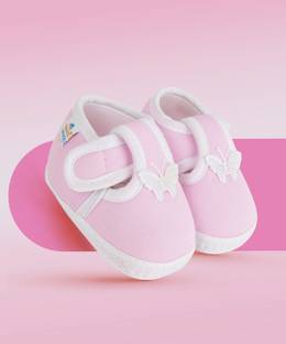 Neska Moda 3 To 12 Months Baby Boys & Baby Girls Cute Soft Cotton Pre-Walker Butterfly Booties