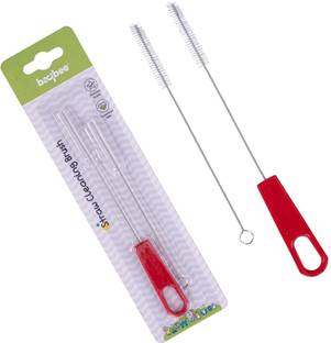 baybee Premium Straw Cleaning Brush Combo Cleaner Set Of 2-Pieces Rotation 360 Degrees
