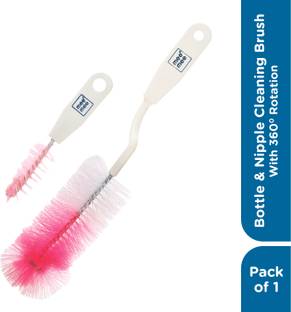 MeeMee Bottle and Nipple Cleaning Brush (Pink)