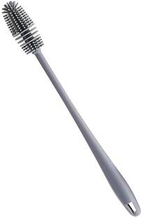 RTURO Silicone Bottle Cleaning Brush Long Handle Baby Bottle Brush Cleaner Silicone Wet and Dry Brush