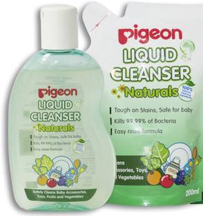 Pigeon LIQUID CLEANSER 200 ML NATURALS COMBO (BOTTLE + REFILL) - 400 ML