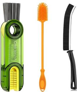 SARTHU 3 in 1 Multifunctional Brush & Gap Cleaning Brush & Silicone Long Bottle Brush