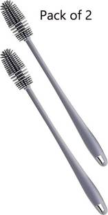 shiva enterprises Silicon Brush for Water Bottles Flask Long Handle Bottle Cleaning Brush