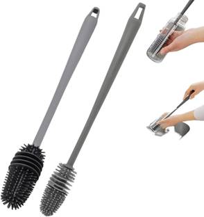 HM POINT Gentle Care Silicone Bristle Baby Bottle Cleaning Brush