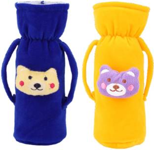 Sarvatapana Baby Milk Feeding Bottle Cover with Handle Soft Plush Stretchable, 120-250 ML