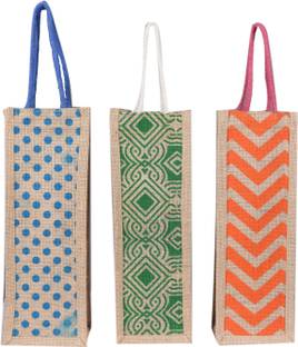 Sunesh Creation Jute Wine Bottle Gift Bag