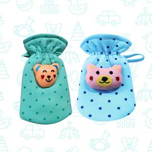 MW PRINTS Soft Hosiery Dark Dotted Print Baby Feeding Bottle Cover, Suitable for 60-125ML