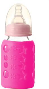 Safe-o-kid Silicone Baby Feeding Bottle Coverfor Insulated Protection, M- Size 120ml, Pink