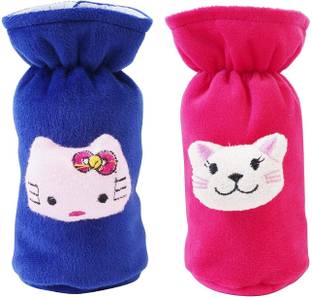 Lala Maneet Plush Baby Feeding Bottle Cover with Animated Cartoon Design (60ML-125ML, Small)