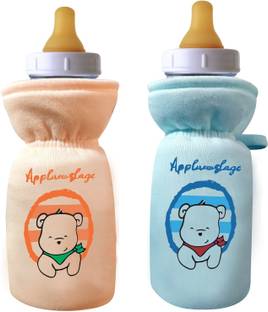 Da Anushi Stretchable Baby Feeding Bottle Cover with Easy to Hold Strap, 60-125ml