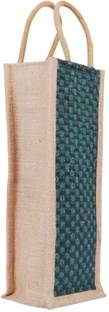 AELIANA Jute Bottle Bag with Handle | Reusable Bottle Carry Bag for Gifting & Storage