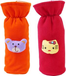 Lala Maneet Plush Baby Feeding Bottle Cover with Animated Cartoon Design (125-250 ML,Medium)